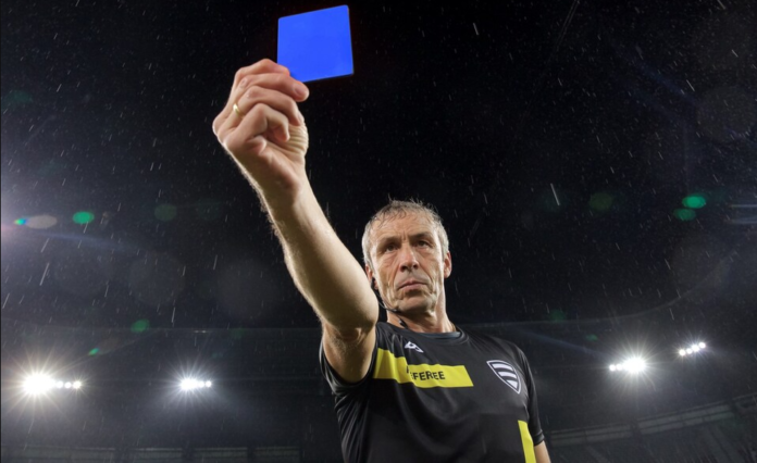 Blue cards to be introduced in football